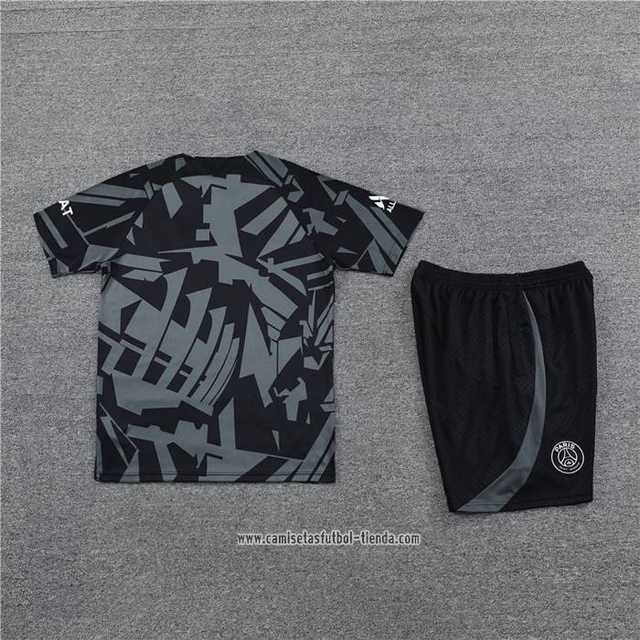 Chandal del Paris Saint-Germain 2022 2023 Manga Corta Gris - Pantalon Corto